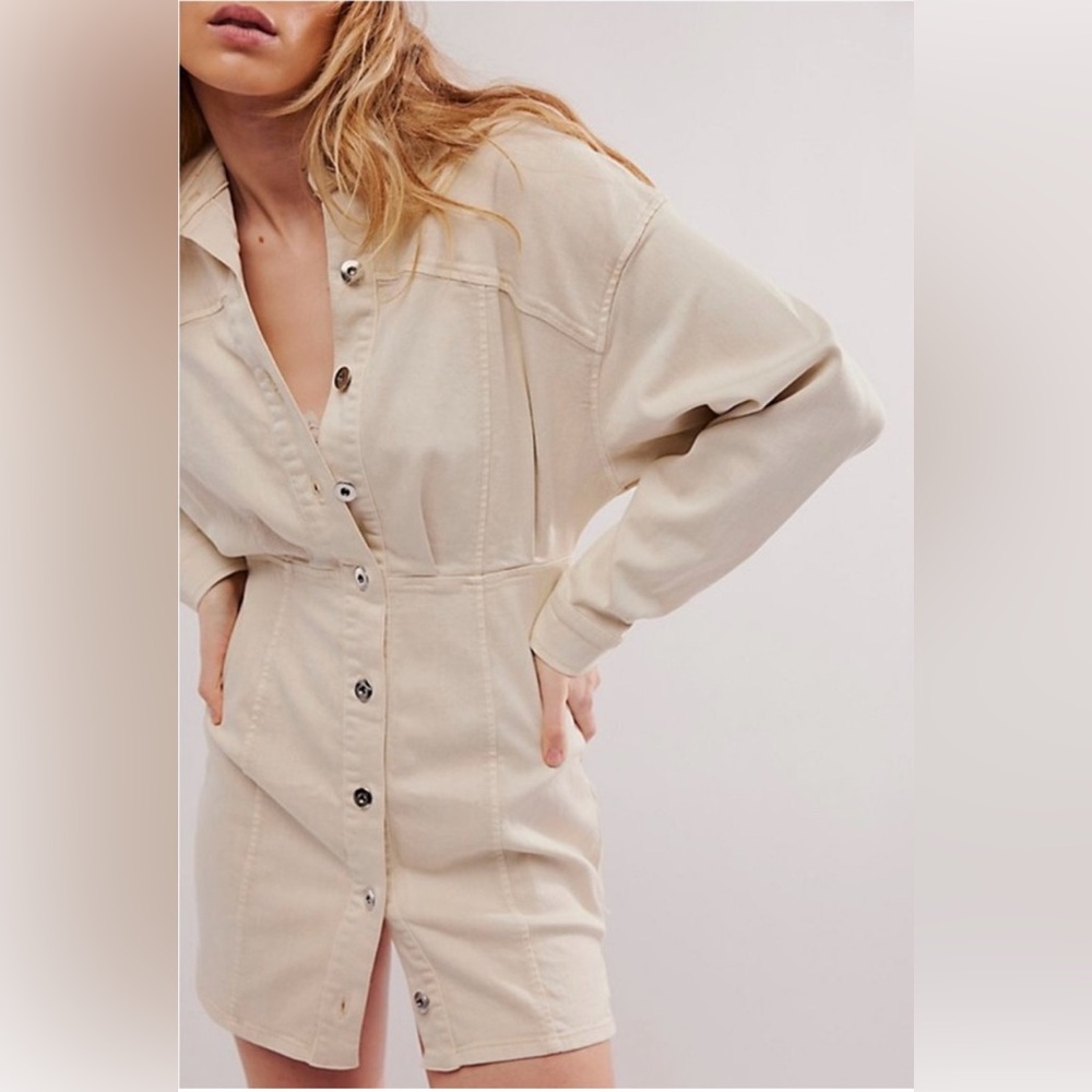 23. NWOT Free People Amber Denim Dress